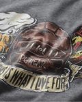 T-shirt What I live for Grey