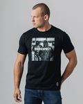 T-shirt NO RESPECT Photoprint Black