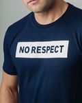 T-shirt NO RESPECT Block Navy