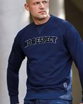 Sweatshirt NO RESPECT College Navy
