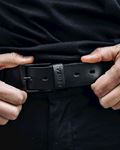Leather Belt "CL" Black